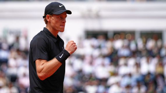 Sinner aplastó a Rublev, alcanzó las semifinales del Masters 1000 de Roma y se adueñó de una histórica marca