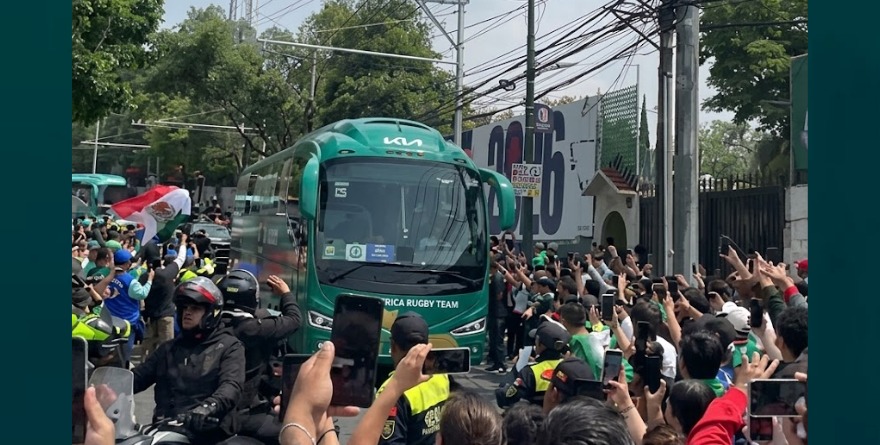 LLEGA SELECCIÓN DE SUDÁFRICA A ESTADIO CIUDAD DE MÉXICO
