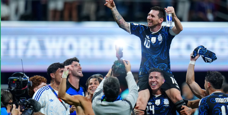 ENTREGA Y FÚTBOL: ARGENTINA SE IMPONE ANOTANDO GOLES