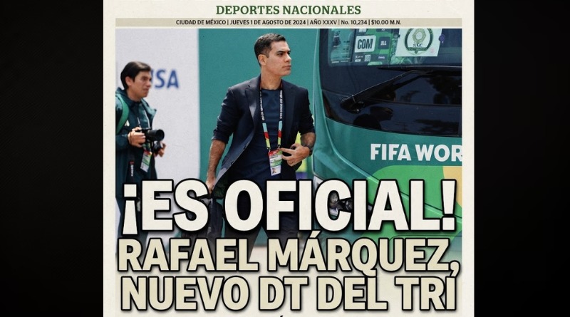 LA FMF CONFIRMA LA OFICIALIZACIÓN DE RAFAEL MÁRQUEZ COMO DT DEL TRI