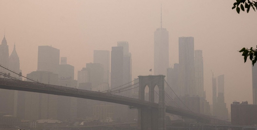 NUEVA YORK OSTENTA CIELO LIMPIO SIN HUMO PREVIO A LA FINAL