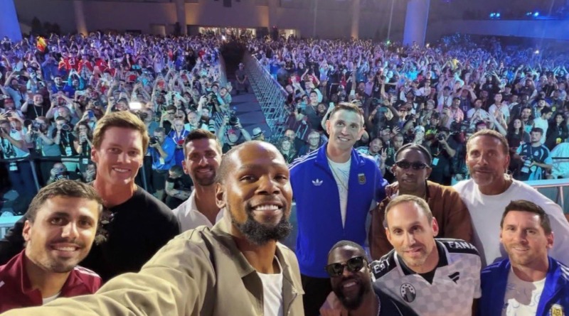 UNA FOTO DE ORO CON MESSI, RODRI, BRADY, DJOKOVIC, DURANT