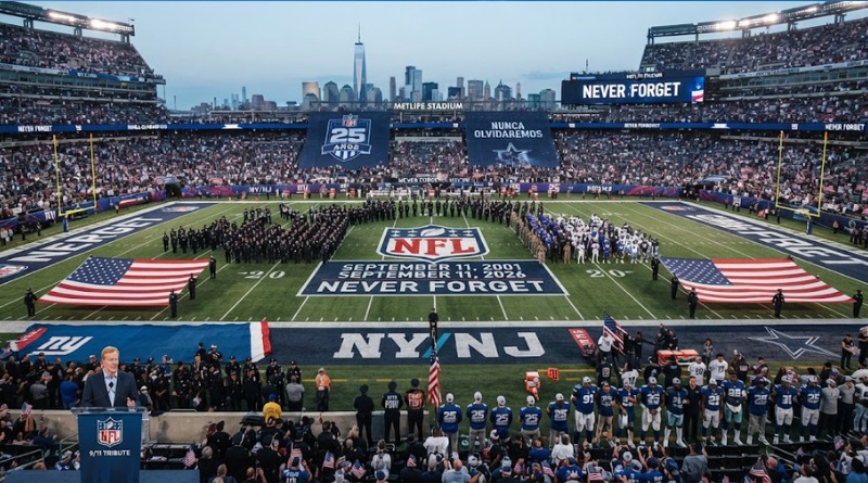 25 AÑOS DEL ’11 DE SEPTIEMBRE’: LA NFL LO CONMEMORARÁ
